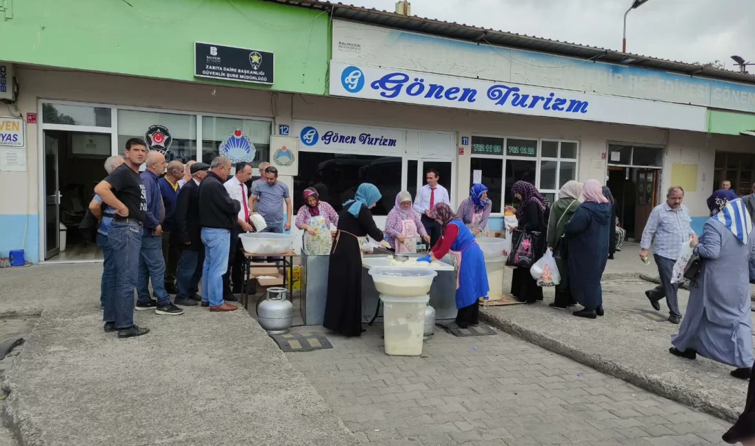 Gönen’de Büyük İskender için lokma hayrı yapıldı