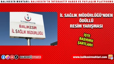 Sağlık Müdürlüğünden Ödüllü Resim Yarışması